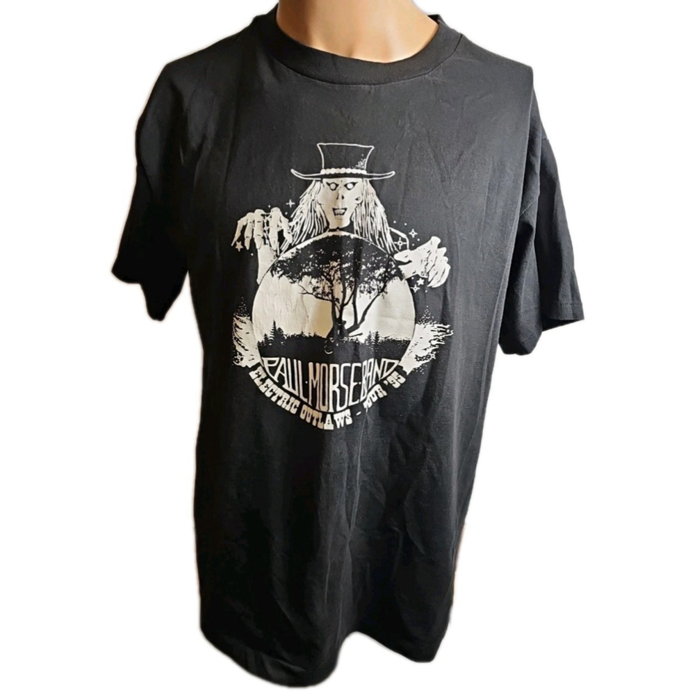 VTG Paul Morse Band Electric Outlaws Tour '95 Shirt Size Large USA Single Stitch